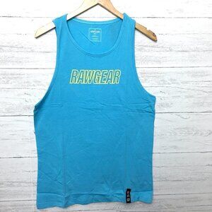 NEW RawGear Men's Small Blue Tank Top Muscle Shirt Cotton Workout style RG309